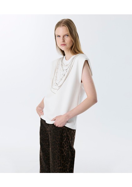 Görsel Baskılı Vatkalı T-Shırt TW6250070098018 modelleri