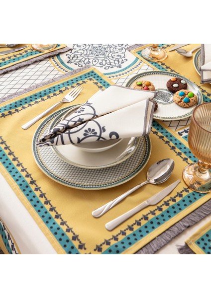 Safran Luxe, Premium Seri Sunum Peçetesi, Duck Keten Kumaş 40X40CM