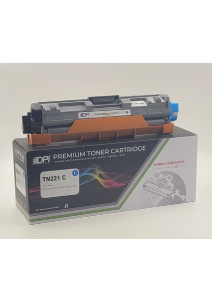 Dpi - Brother TN-221 Cyan Muadil Toner 2.600 Sayfa Baskı
