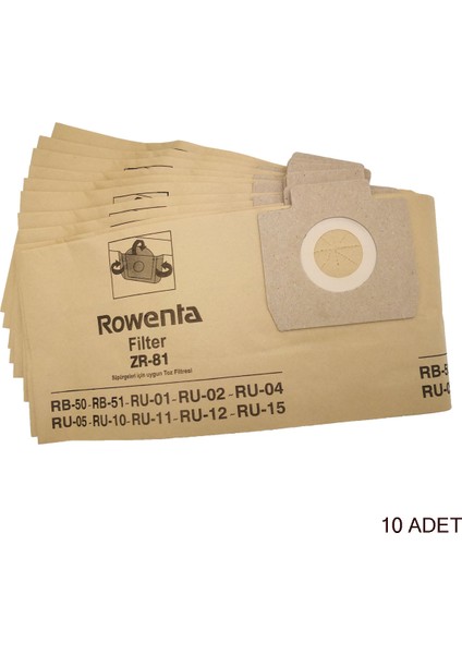 | Rowenta Için RU505-ZR815-RB175-RB50-60-70-520 Modeller ile Uyumlu Süpürge Toz Torbası 20 Adet fiyatları