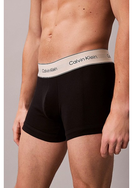 Erkek Logo Şeritli 3'lü Boxer Paket - Siyah fiyatları