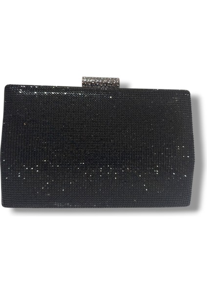 Varol 366-25 Taşlı Simli Çelik Kasa Abiye Çanta