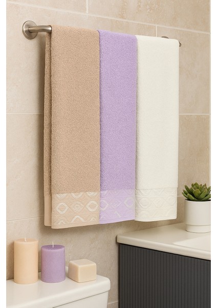 Göz Desen 3’lü Banyo Havlu Seti – 100X150 cm %100 Pamuk, Yumuşak Dokulu,desenli. fiyatları