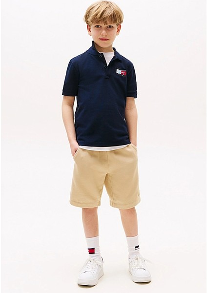 Erkek Çocuk Göğsü Armalı Polo Yaka T-Shirt - Lacivert fiyatları