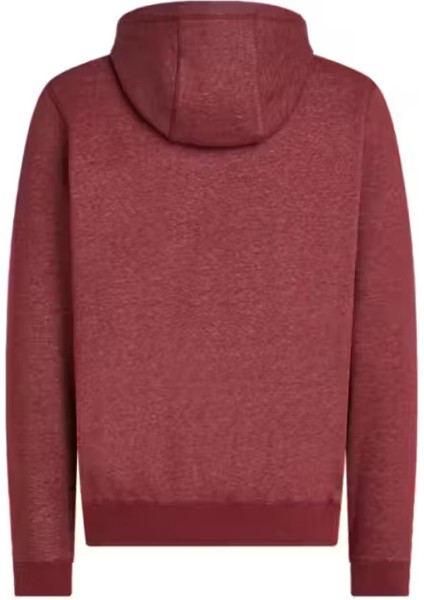 Erkek Kapüşonlu Logo Baskılı Sweatshirt - Bordo fiyatları