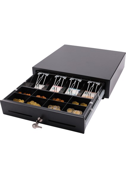 Ld 410A Metal Para Çekmecesi (8 Bozuk Para, 4 Kağıt Para Bölmeli)