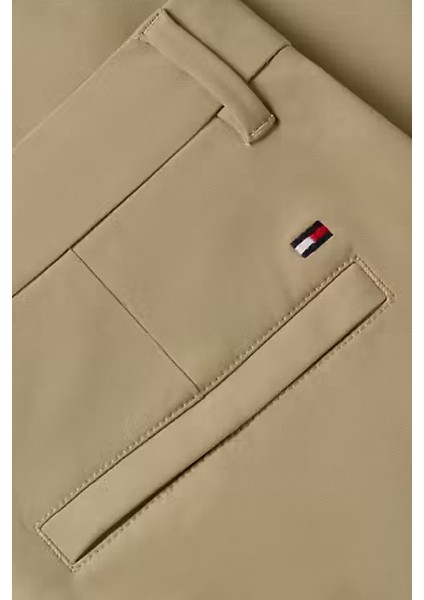 Erkek Denton Teknik Örgü Kumaş Chino Pantolon - Camel fırsatları