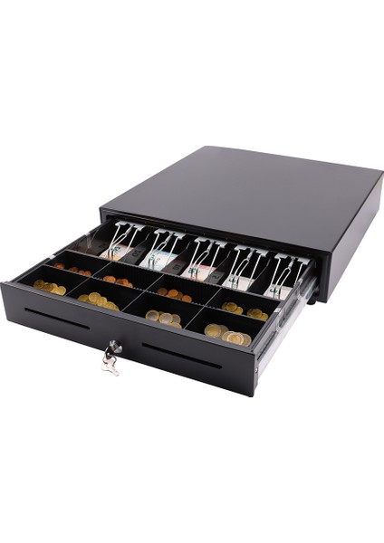 Xld 460A Geniş Tip Metal Para Çekmecesi (8 Bozuk Para, 4 Kağıt Para Bölmeli)