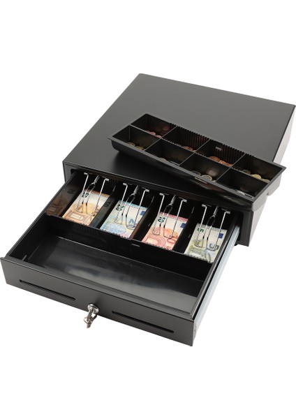 Ld 410AT Easy Push Metal Para Çekmecesi (8 Bozuk Para, 4 Kağıt Para Bölmeli)