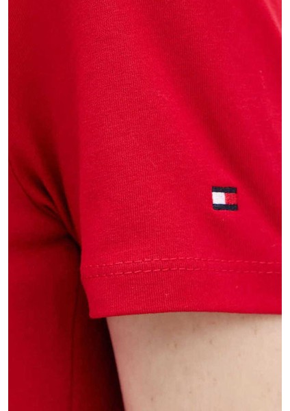 Kadın Grafik Baskılı Bisiklet Yaka T-Shirt - Kırmızı fırsatları