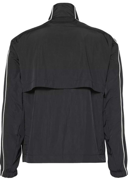 Erkek Dik Yaka Kolu Şeritli Track Ceket - Siyah fiyatları