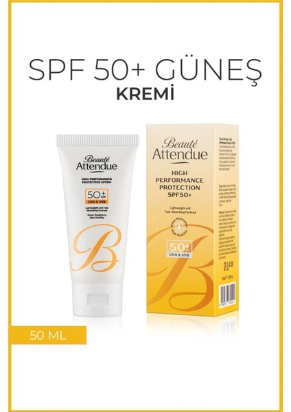 Yüksek Koruma Performanslı Spf 50+ Yüz Güneş Kremi fırsatları