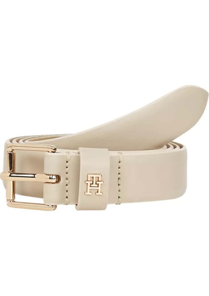 Kadın Monogram Detaylı 2.5 Kemer - Krem