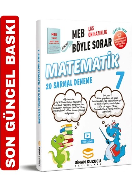 Sinan Kuzucu 7. Sınıf Matematik Deneme Yeni fiyatları