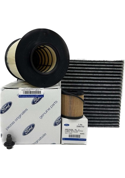 Ford Kuga 2.0 Tdci Dizel Filtre Bakım Seti 2008-2012 Hava+Yağ+Karbonlu Polen Filtresi