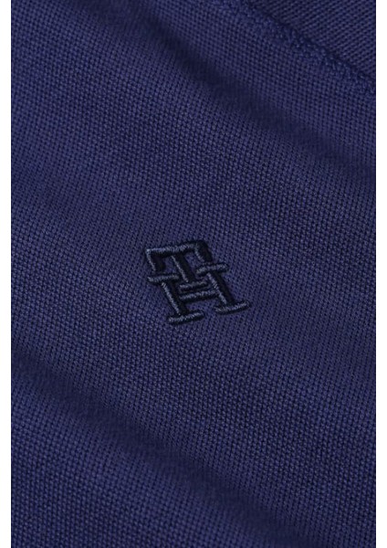 Erkek Regular Fit Monogram Logolu Esnek Sweatshirt - Lacivert fırsatları