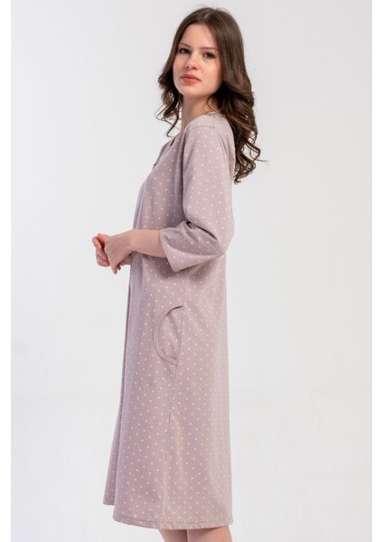 Pamuklu Kadın 3/4kol Fermuarlı Ev Elbısesı , 503022 fiyatları