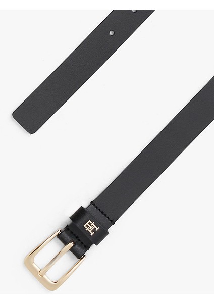 Kadın Deri Monogram Detaylı 2.5 Kemer - Siyah fırsatları