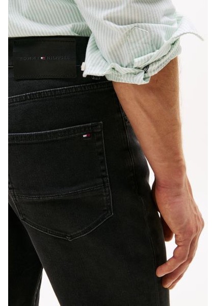 Erkek Düz Kesim 5 Cepli Kot Pantolon - Siyah fırsatları