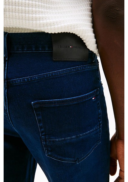 Erkek Düz Kesim 5 Cepli Esnek Kot Pantolon - Mavi fırsatları