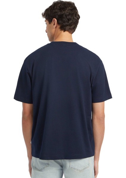 Erkek Gj Ss Cn Os Logolu Pamuk T-Shirt – Lacivert fiyatları