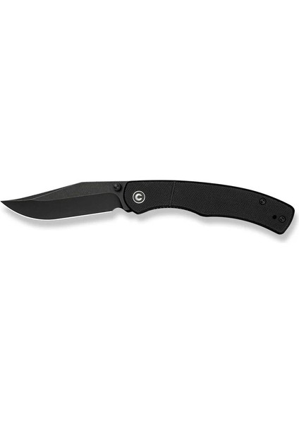 Clingman Front Flipper & Thumb Stud Knife All Black G10 Handle Çakı