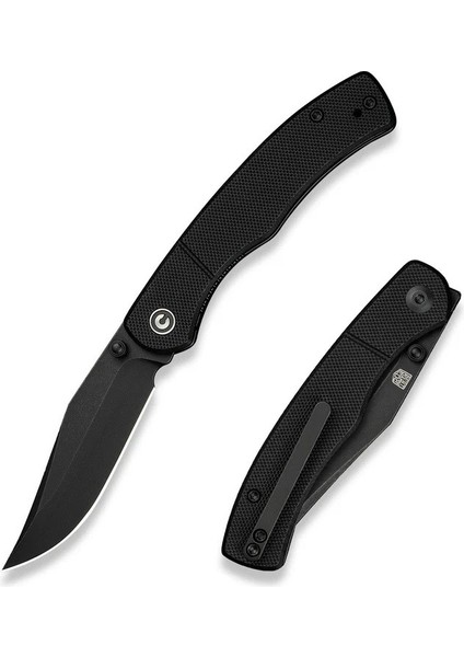 Clingman Front Flipper & Thumb Stud Knife All Black G10 Handle Çakı fiyatları