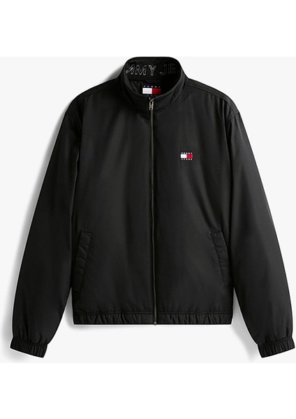 Erkek Dik Yaka Dolgulu Mont - Siyah indirimleri