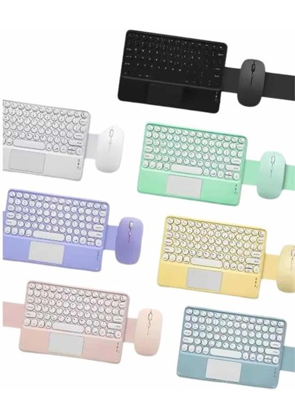 Bluetooth Touchpad Klavye Ultra Ince Taşınabilir Q Klavye