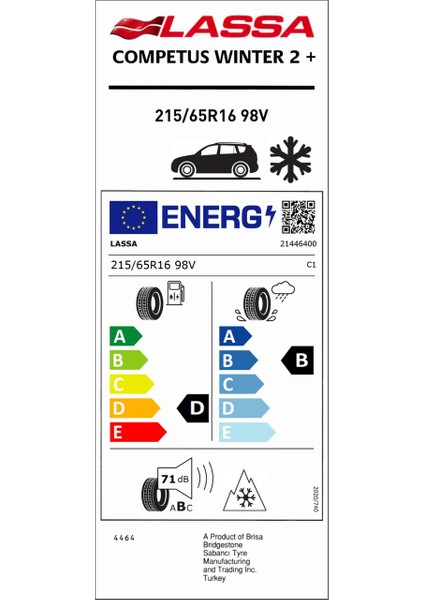 215/65 R16 98V Competus Wınter 2+ Oto Kış Lastiği (Üretim Yılı:2025) modelleri