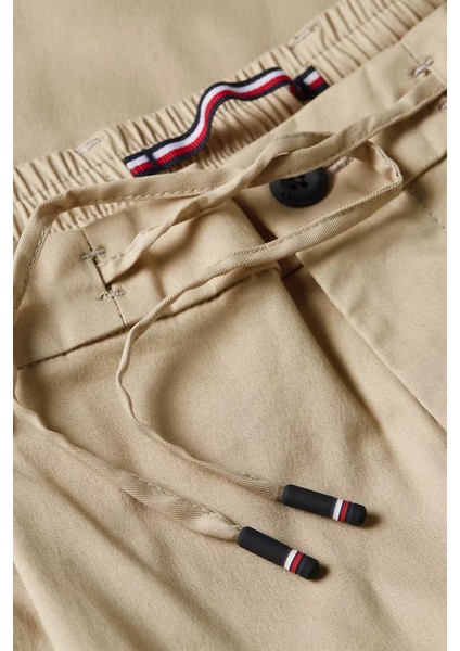 Erkek Regular Fit Bilek Boy Teknik Kumaş Pantolon - Bej modelleri