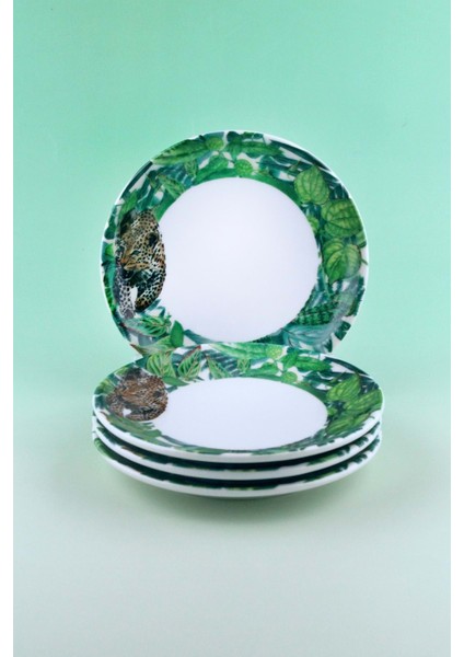 Green Botanik 4 Parça Pasta/kurabiye Tabağı