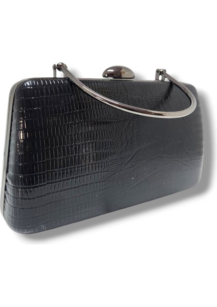 Varol 747-25 Yılan Baskı Deri Çelik Kasa Abiye Çanta