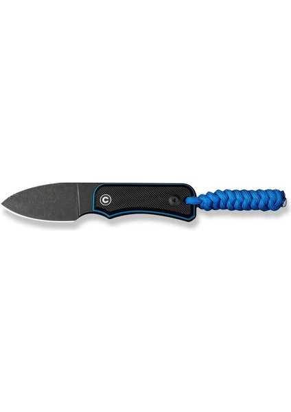 Baby Banter Fixed Blade Knife Black & Blue G10 Handle Bıçak