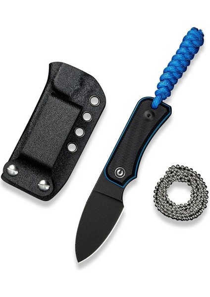 Baby Banter Fixed Blade Knife Black & Blue G10 Handle Bıçak fiyatları