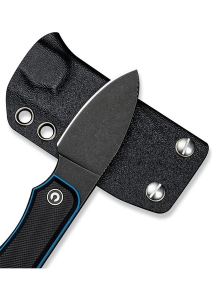 Baby Banter Fixed Blade Knife Black & Blue G10 Handle Bıçak fırsatları