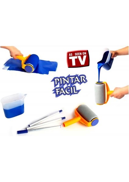 Pintar Facil Pratik Damlatmayan Boya Rulosu Ve Fırçası modelleri
