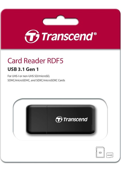 RDF5 SDMicroSD USB 3.1 Gen 1 Type-C Çoklu Kart Okuyucu fırsatları