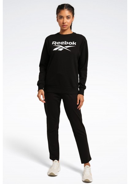 Rı Bl Fleece Crew Siyah Kadın Sweatshirt