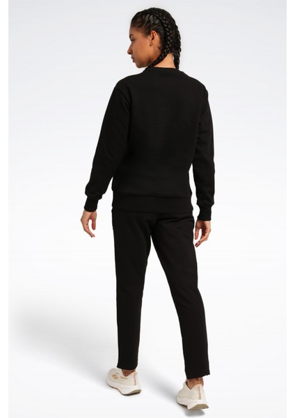 Rı Bl Fleece Crew Siyah Kadın Sweatshirt