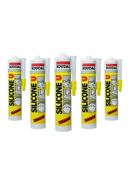 Silicone U Şeffaf Silikon 5'li