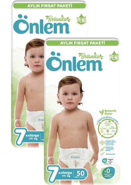 Botanika 7 Numara Bebek Bezi Xxlarge 19+ kg 50 Li x 2 Adet