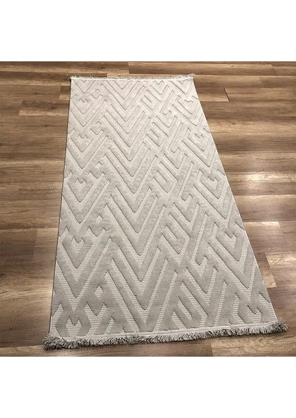 Mind 1118 Gri Modern Iskandinav Kaymaz Taban Halı