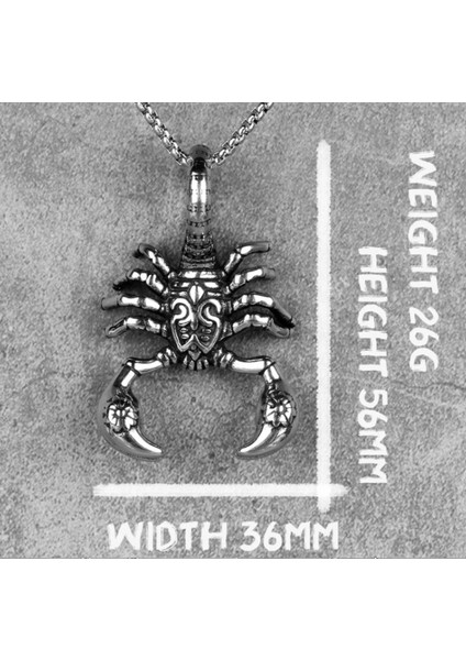 Paslanmaz Çelik Akrep Kolye indirimleri