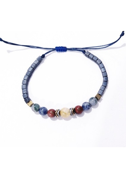 Sitrin Kırmızı Jasper Sodalit Yosunlu Akik Hematit Doğaltaşlı Küp Miyuki Bileklik fiyatları