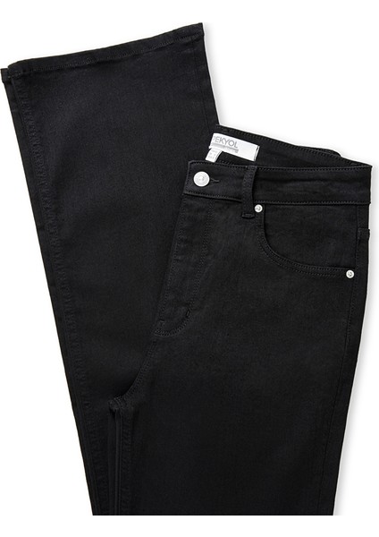 Flare Fit Jean Pantolon IW6250018018001 indirimleri