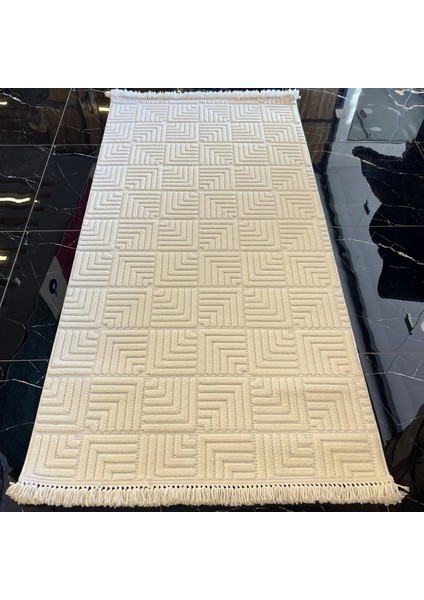 Design 1062 Krem Yumuşak Dokulu Desensiz Iskandinav Halı