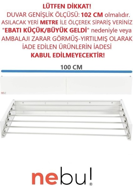 Beyaz İç ve Dış Mekan Dekoratif Çamaşır Askısı 100 cm fiyatları