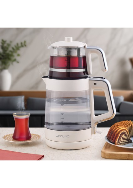 Glow Çay Makinesi Krem