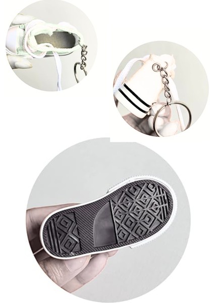 Chucks Tarzı Mini Spor Ayakkabı Anahtarlık ve Çanta Süsü Retro Sneaker